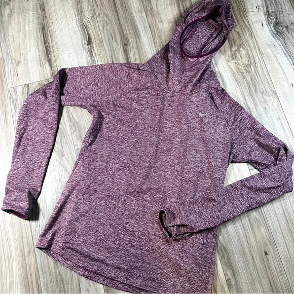 Nike DriFit Pullover Lightweight Athletic Hoodie Top - Picture 2 of 5